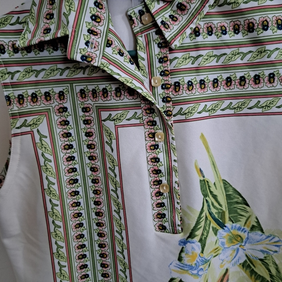 Original Vintage HARBURT Sleeveless Top Shirt Polo Womens Size S - Picture 3 of 4